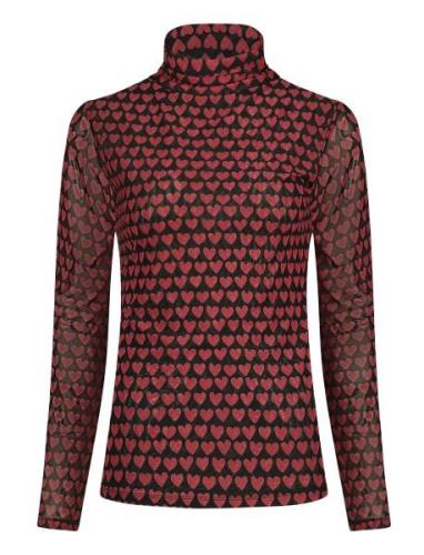 Jane Top Tops Shirts Long-sleeved Red Fabienne Chapot