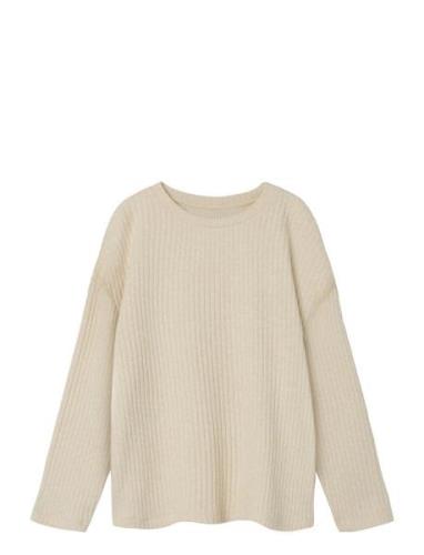 Nkfrikka Ls Rlx Top Tops Knitwear Pullovers Cream Name It