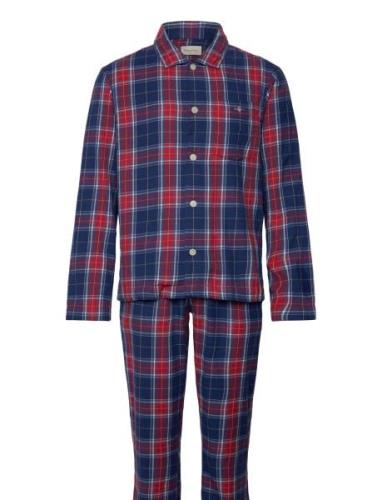 Flannel Pj Set Shirt And Pants Gb Pyjama Navy GANT