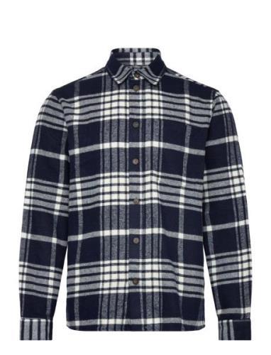 Sdnab Tops Shirts Casual Navy Solid