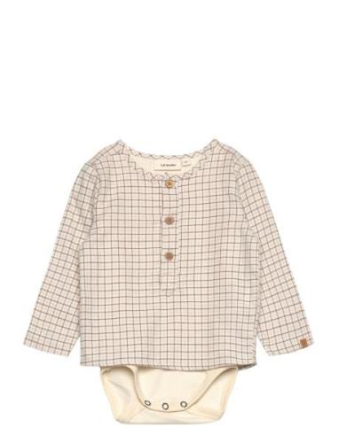 Nbmdamieno Ls Loose Body Shirt Lil Bodies Long-sleeved Beige Lil'Ateli...