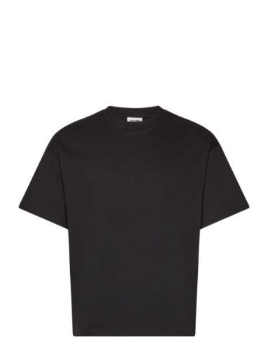 Great Boxy T-Shirt Tops T-shirts Short-sleeved Black Weekday