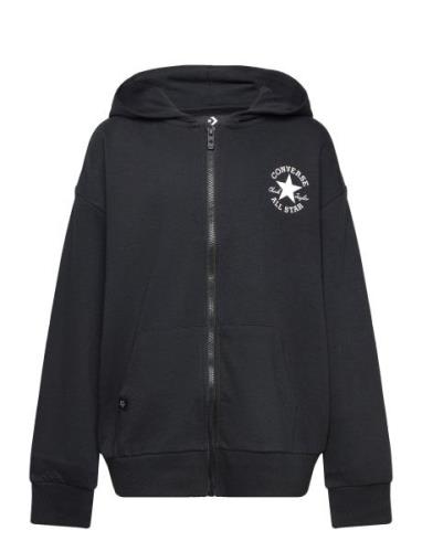 Zh-Full Zip Hoody Sport Sweat-shirts & Hoodies Hoodies Black Converse