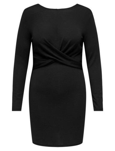 Carqueen L/S Glitter Twist Dress Jrs Bf Lyhyt Mekko Black ONLY Carmako...