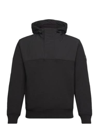 Zetwillnylon2 Tops Sweat-shirts & Hoodies Hoodies Black BOSS