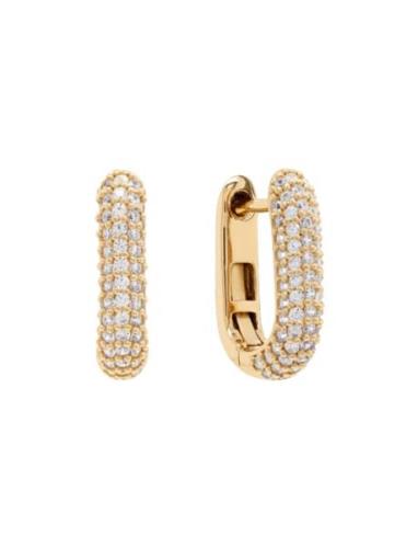 Goldplated Link Earrings Accessories Jewellery Earrings Hoops Gold Mar...