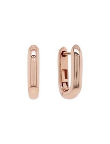 Goldplated Link Earrings Accessories Jewellery Earrings Hoops Pink Mar...