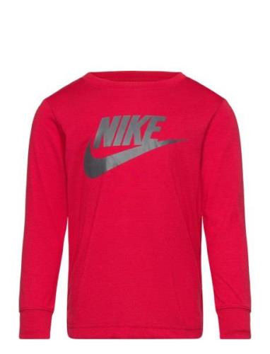 Ls-L/S Tee Tops T-shirts Long-sleeved T-shirts Red Nike