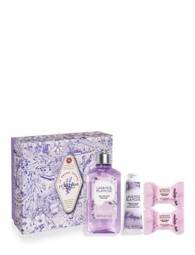 White Lavender Bath Gift 2024 Kylpysetti Ihonhoito Nude L'Occitane