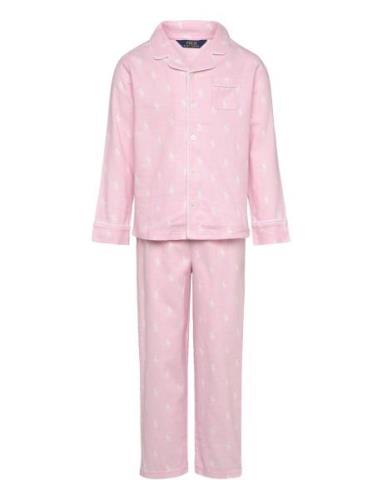 Sl-Sleepwear Pyjamasetti Pyjama Pink Polo Ralph Lauren