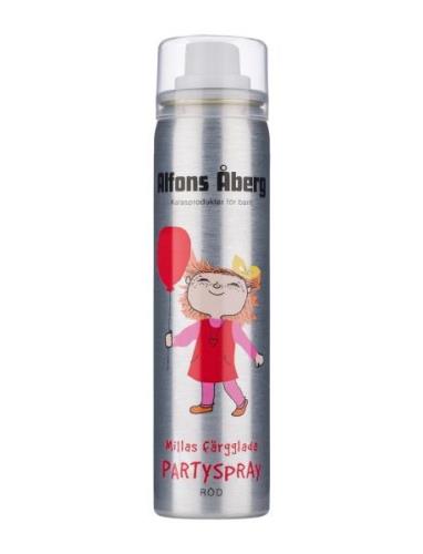 Millas Färgglada Partyspray 80 Ml Hiustarvikkeet Red Alfons Åberg