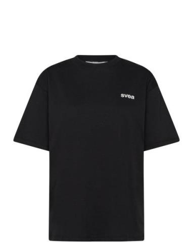 Swaustin Boxy Ss T-Shirt Tops T-shirts & Tops Short-sleeved Black Svea