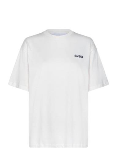 Swaustin Boxy Ss T-Shirt Tops T-shirts & Tops Short-sleeved White Svea