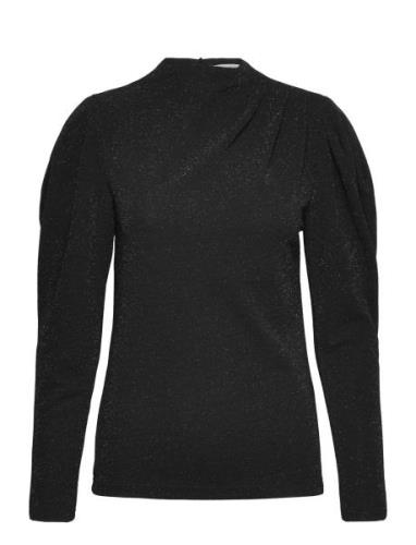 Slfmarwa Ls High Neck Top Tops T-shirts & Tops Long-sleeved Black Sele...