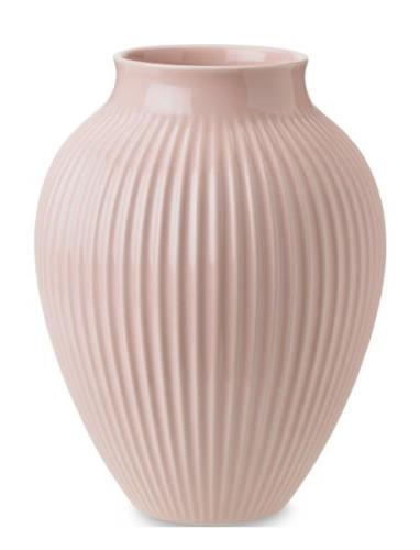 Knabstrup Vase, Grooves Home Decoration Vases Big Vases Pink Knabstrup...