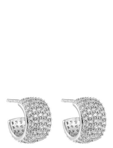 Bond Crystal Hoop Small Accessories Jewellery Earrings Hoops Silver By...