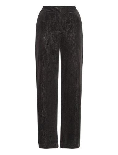 Ihkate Glamour Pa Bottoms Trousers Wide Leg Black ICHI