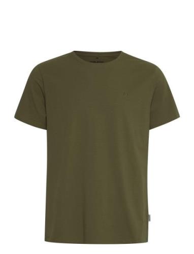 Bhdinton Logo Tee Crew Regular Fit Tops T-shirts Short-sleeved Khaki G...