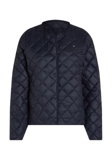 Lw Down Quilted Collarless Jkt Tikkitakki Navy Tommy Hilfiger