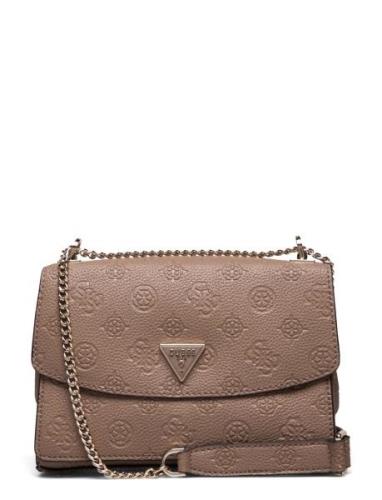 Cresidia Cnvrtble Xbody Flap Bags Crossbody Bags Brown GUESS