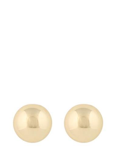 Billie Big Ear Plain G - Accessories Jewellery Earrings Studs Gold SNÖ...