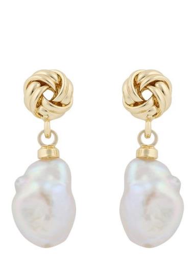 Soap Pearl Short Ear G/White - Korvakoru Korut Gold SNÖ Of Sweden