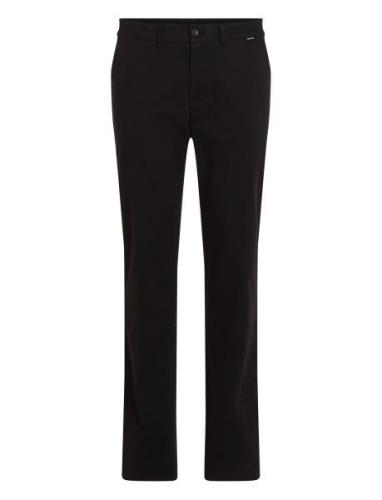 Modern Twill Slim Chino Bottoms Trousers Chinos Black Calvin Klein