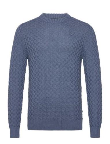 Matriton Tops Knitwear Round Necks Blue Matinique