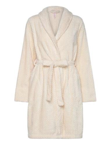 Fleece Bathrobe Aamutakki Cream Hunkemöller