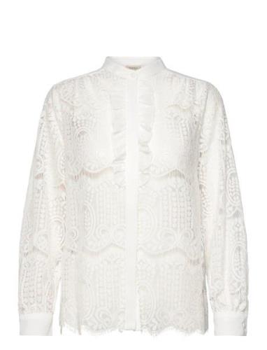 Frcate Sh 1 Tops Blouses Long-sleeved White Fransa