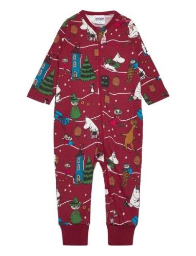 Fest Pyjamas Pyjama Sie Jumpsuit Haalari Red MUMIN