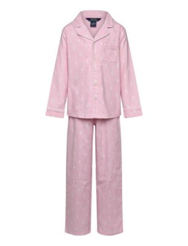 Sl-Sleepwear Pyjamasetti Pyjama Pink Polo Ralph Lauren