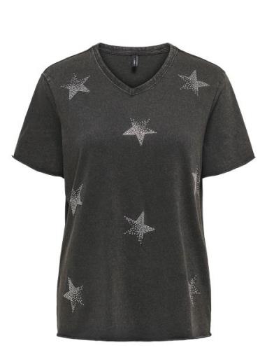 Onllucy Life Star S/S V-Neck Cs Top Tops T-shirts & Tops Short-sleeved...