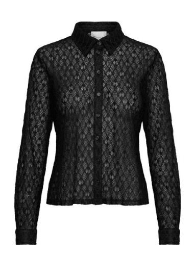 Violamw Lace Shirt Tops Shirts Long-sleeved Black My Essential Wardrob...