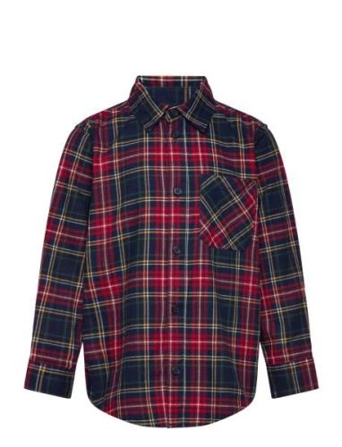 Shirt Christmas Check Tops Shirts Long-sleeved Shirts Red Lindex