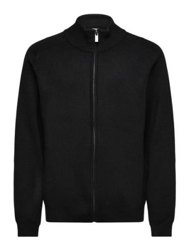 Cardigan Knitted Fullzip Tops Sweat-shirts & Hoodies Sweat-shirts Blac...