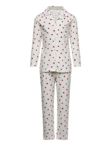 Pyjama Hearts Pyjamasetti Pyjama Multi/patterned Lindex