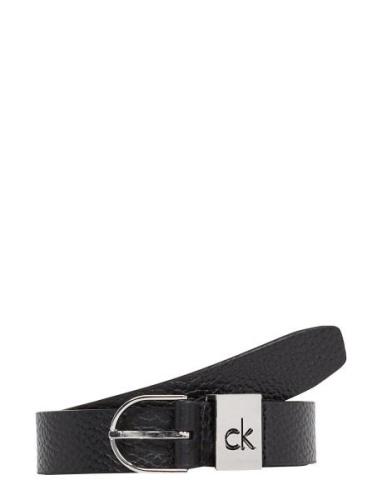 Ck Loop Thin Round Buckle 2.5 Vyö Black Calvin Klein