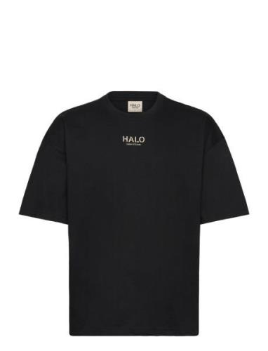 Halo Graphic T-Shirt Boxy 01 Tops T-shirts Short-sleeved Black HALO