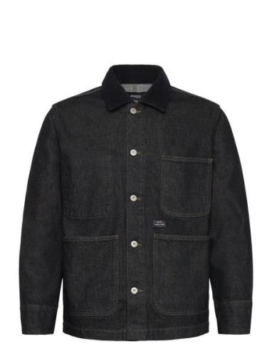 Arizona Black Denim Chore Jacket Farkkutakki Denimtakki Black Mads Nør...