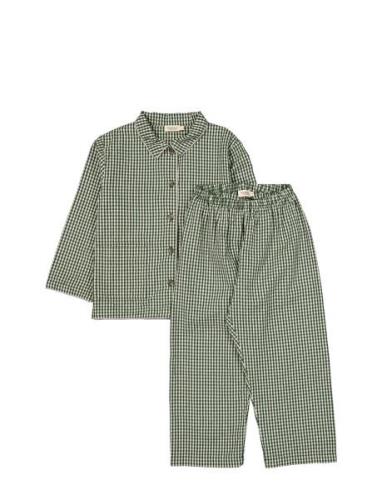 Pajama Set Pyjamasetti Pyjama Green MarMar Copenhagen