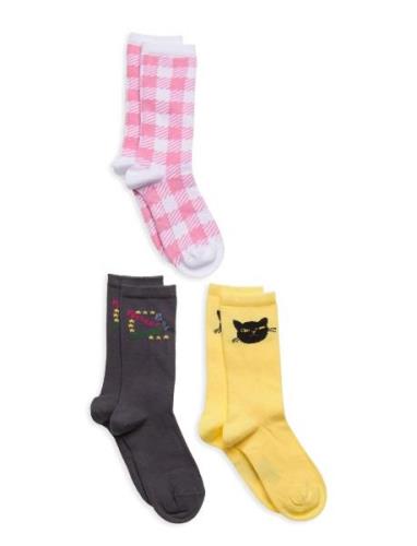 Past Present Future 3-Pack Socks Sukat Multi/patterned Mini Rodini