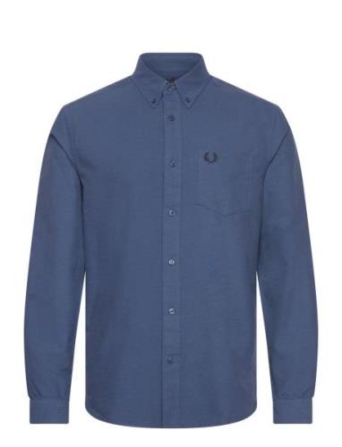 Oxford Shirt Tops Shirts Casual Blue Fred Perry