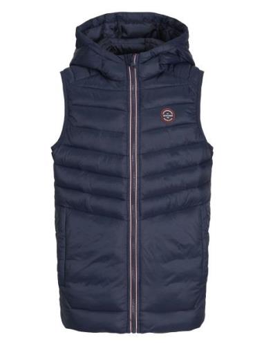 Jjesprint Puffer Bodywarmer Hood Noosjnr Toppaliivi Navy Jack & J S