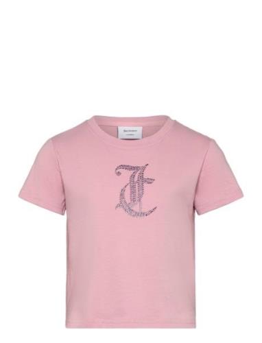 Tonal Diamante Tee Tops T-shirts Short-sleeved Pink Juicy Couture