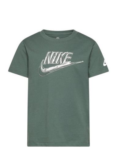 Nike Metallic Futura Tee Tops T-shirts Short-sleeved Green Nike