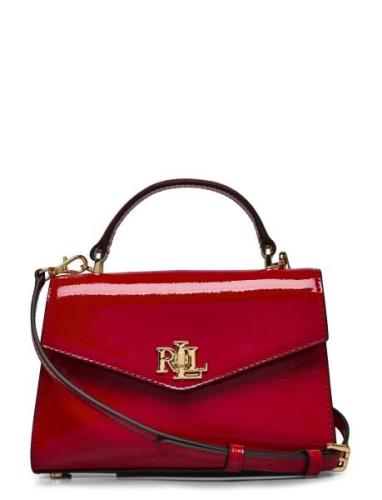 Patent Leather Small Farrah Satchel Olkalaukku Laukku Red Lauren Ralph...