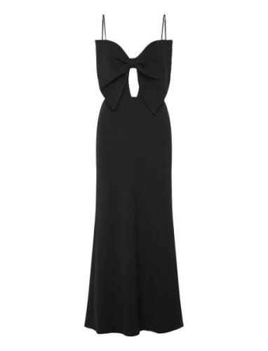 Paula Bow Maxi Dress Maksimekko Juhlamekko Black Bardot