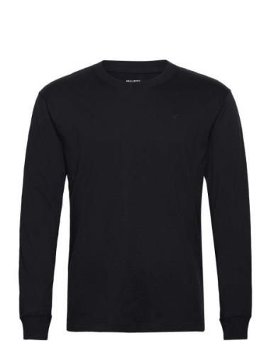 Hco. Guys Knits Tops T-shirts Long-sleeved Black Hollister