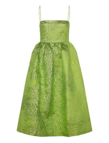 Voluminous Gathered Midi Dress, 226 Designers Knee-length & Midi Green...